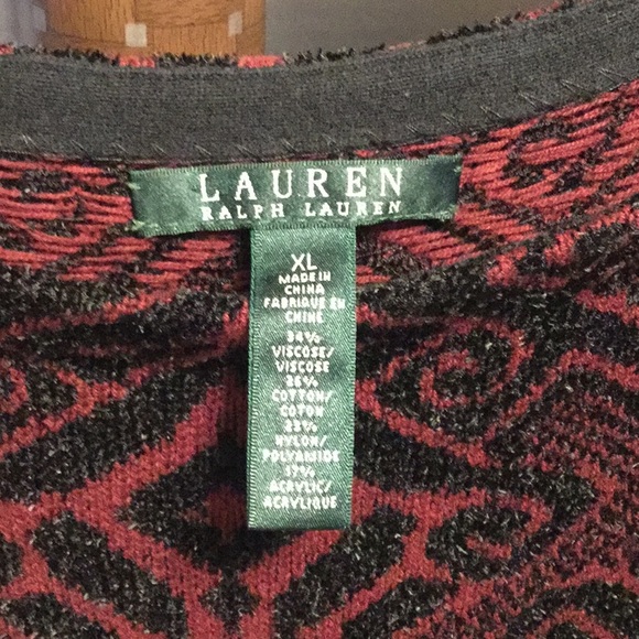 LIKE NEW. BEAUTIFUL RALPH LAUREN SWEATER. SZ XL - Picture 2 of 4